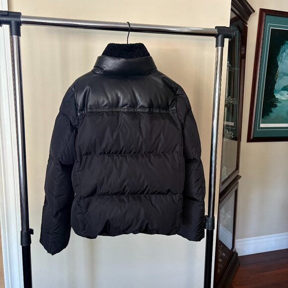 Coach Puffer Jacket with Leather Trim - Picture 2 of 6